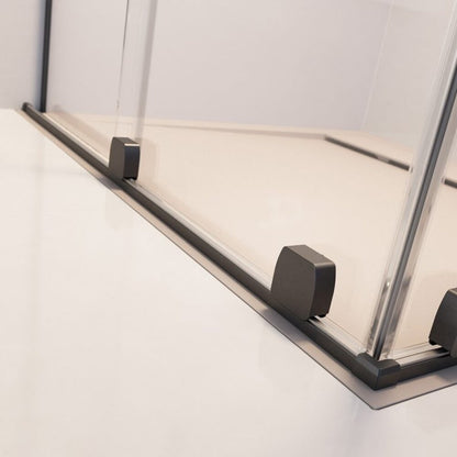 Душ параван тип Walk-in Radaway Furo GunMetal матово-прозрачен 80 cm стъкло закалено 8 mm ляво