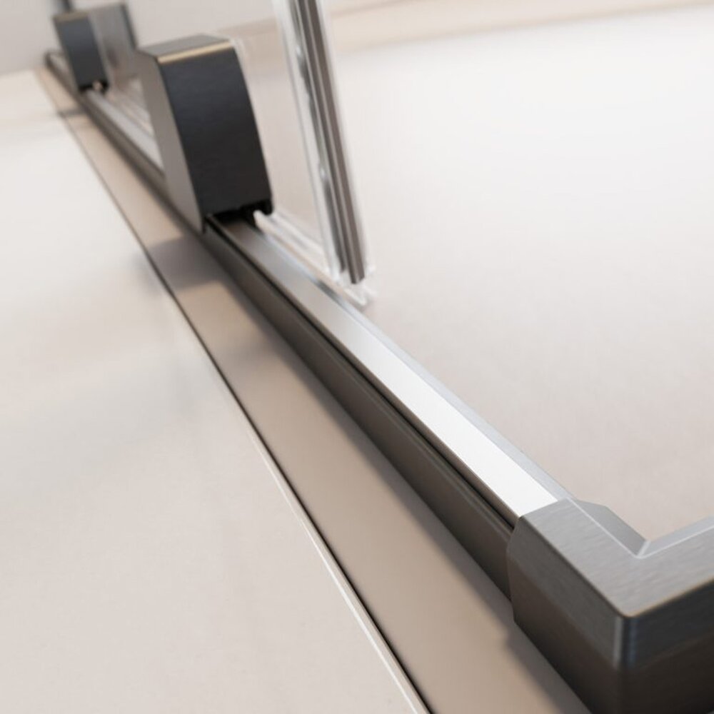 Душ параван тип Walk-in Radaway Furo GunMetal матово-прозрачен 80 cm стъкло закалено 8 mm ляво