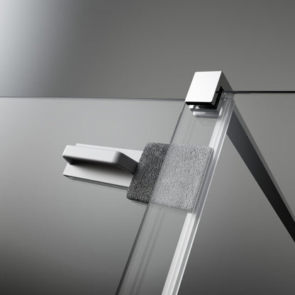 Душ параван тип Walk-in Radaway Furo черно-прозрачен 150 cm стъкло закалено 8 mm ляво