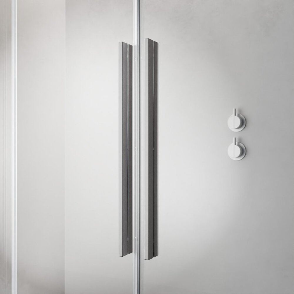 Душ параван тип Walk-in Radaway Furo никел матово-прозрачен 140 cm стъкло закалено 8 mm дясно