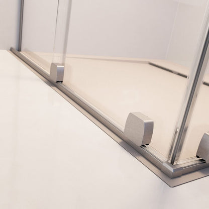 Душ параван тип Walk-in Radaway Furo никел матово-прозрачен 140 cm стъкло закалено 8 mm дясно