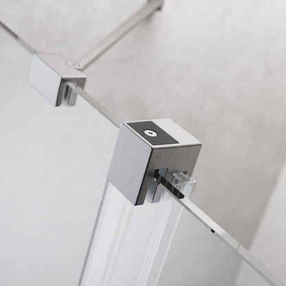 Душ параван тип Walk-in Radaway Furo никел матово-прозрачен 140 cm стъкло закалено 8 mm дясно