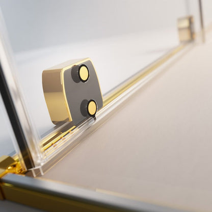 Душ параван тип Walk-in Radaway Furo SL златист лъскав-прозрачен 120 cm стъкло закалено 8 mm ляво