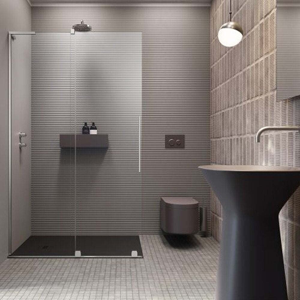 Душ параван тип Walk-in Radaway Furo SL хром-прозрачен 90 cm стъкло закалено 8 mm ляво