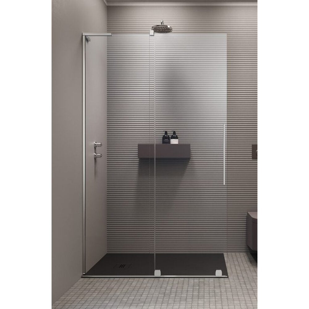 Душ параван тип Walk-in Radaway Furo SL хром-прозрачен 90 cm стъкло закалено 8 mm ляво