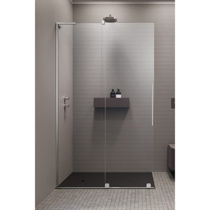 Душ параван тип Walk-in Radaway Furo SL хром-прозрачен 90 cm стъкло закалено 8 mm ляво