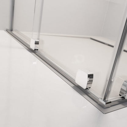 Душ параван тип Walk-in Radaway Furo SL хром-прозрачен 90 cm стъкло закалено 8 mm ляво