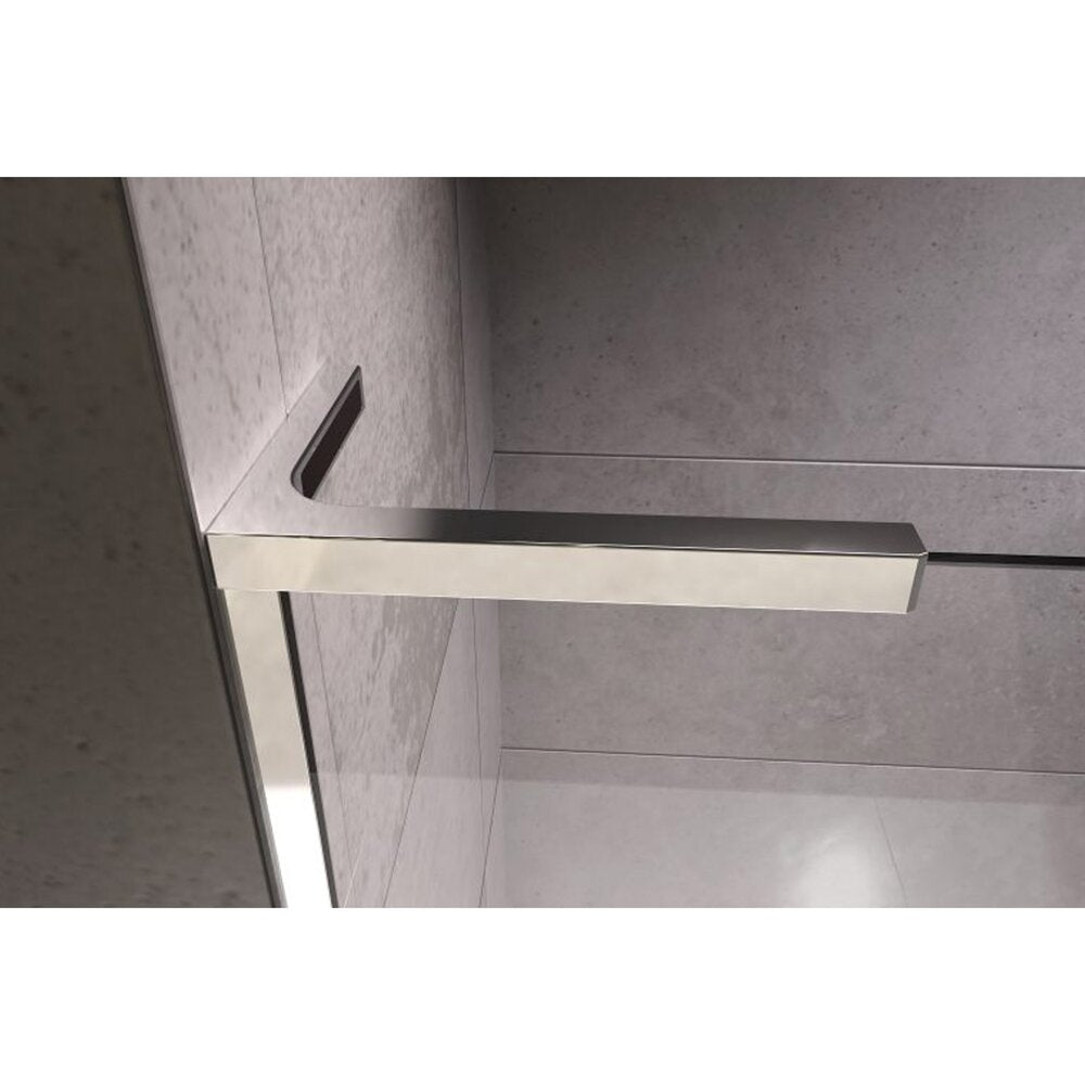 Душ параван тип Walk-in Radaway Furo SL хром-прозрачен 90 cm стъкло закалено 8 mm ляво