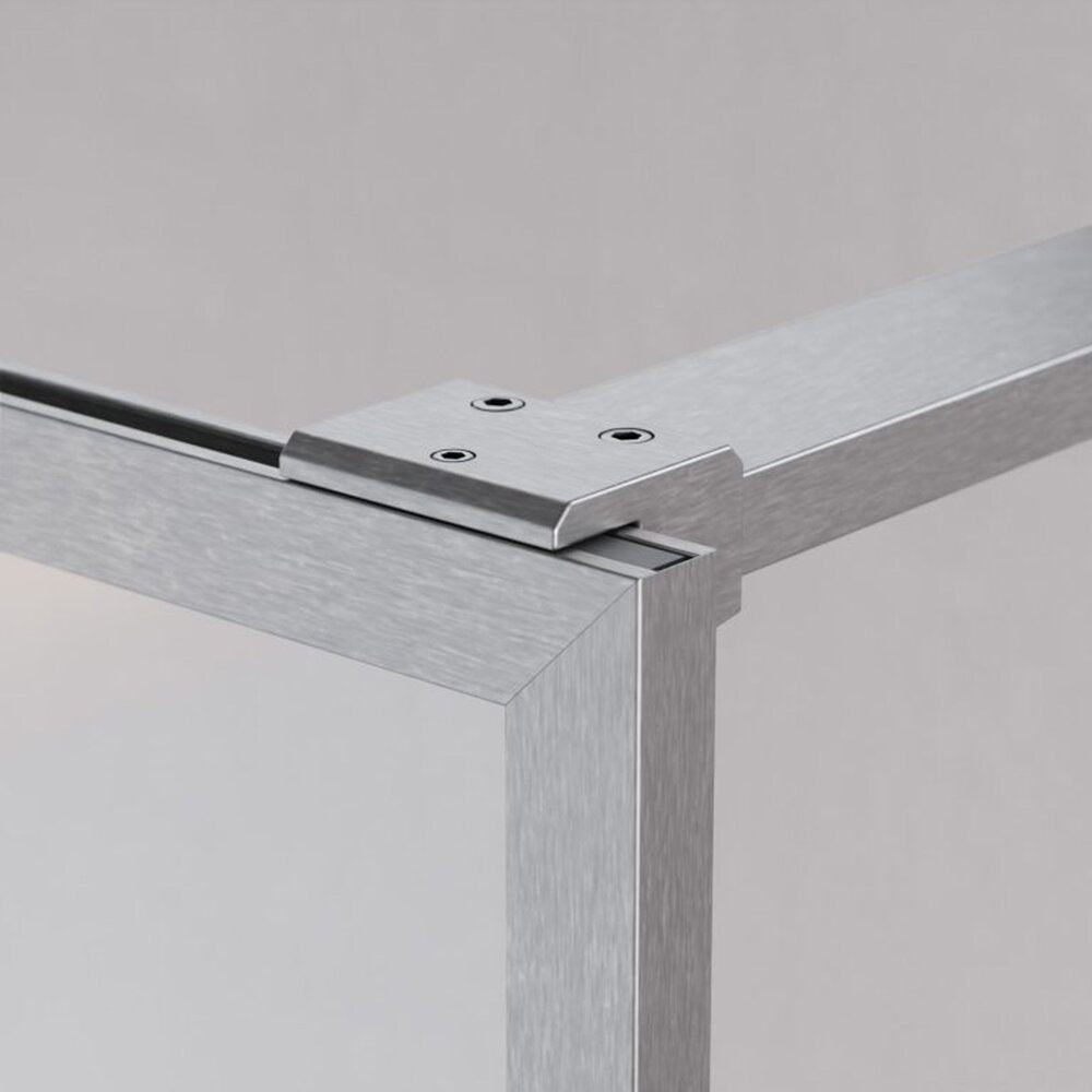 Параван за душ тип Walk-in Radaway Modo F II brushed nickel-прозрачен 125 cm закалено стъкло 8 mm