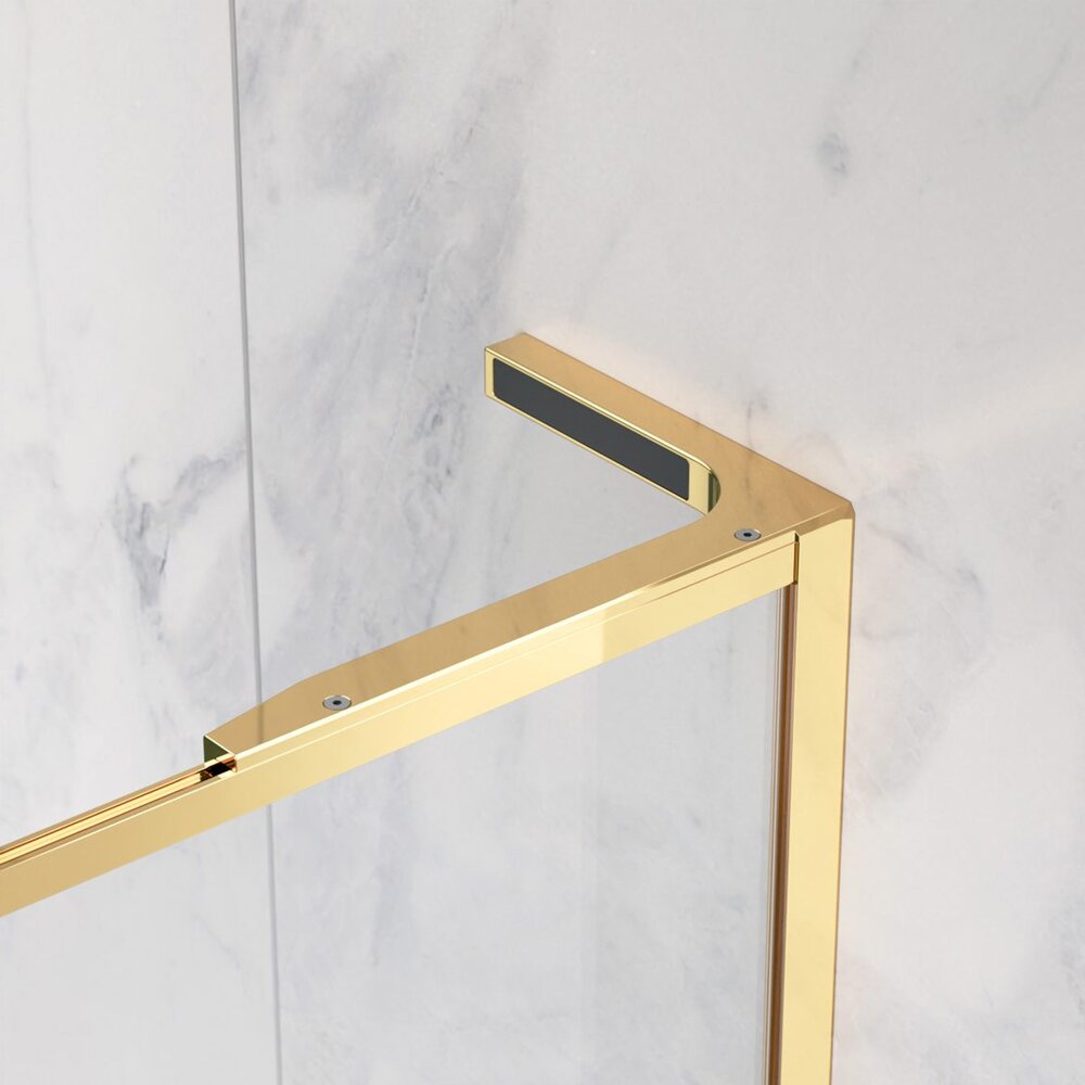 Душ параван тип Walk-in Radaway Modo F SL II златист лъскав-прозрачен 60 cm закалено стъкло 8 mm ляво