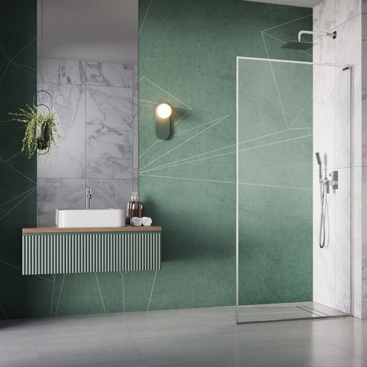 Душ параван тип Walk-in Radaway Modo F SL II хром-прозрачен 70 cm стъкло закалено 8 mm дясно