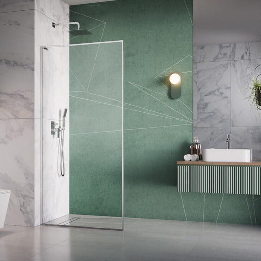 Душ параван тип Walk-in Radaway Modo F SL II хром-прозрачен 95 cm стъкло закалено 8 mm ляво