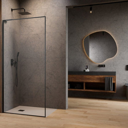 Параван за душ тип Walk-in Radaway Modo F SL II GunMetal перлит-прозрачен 75 cm стъкло закалено 8 mm ляво