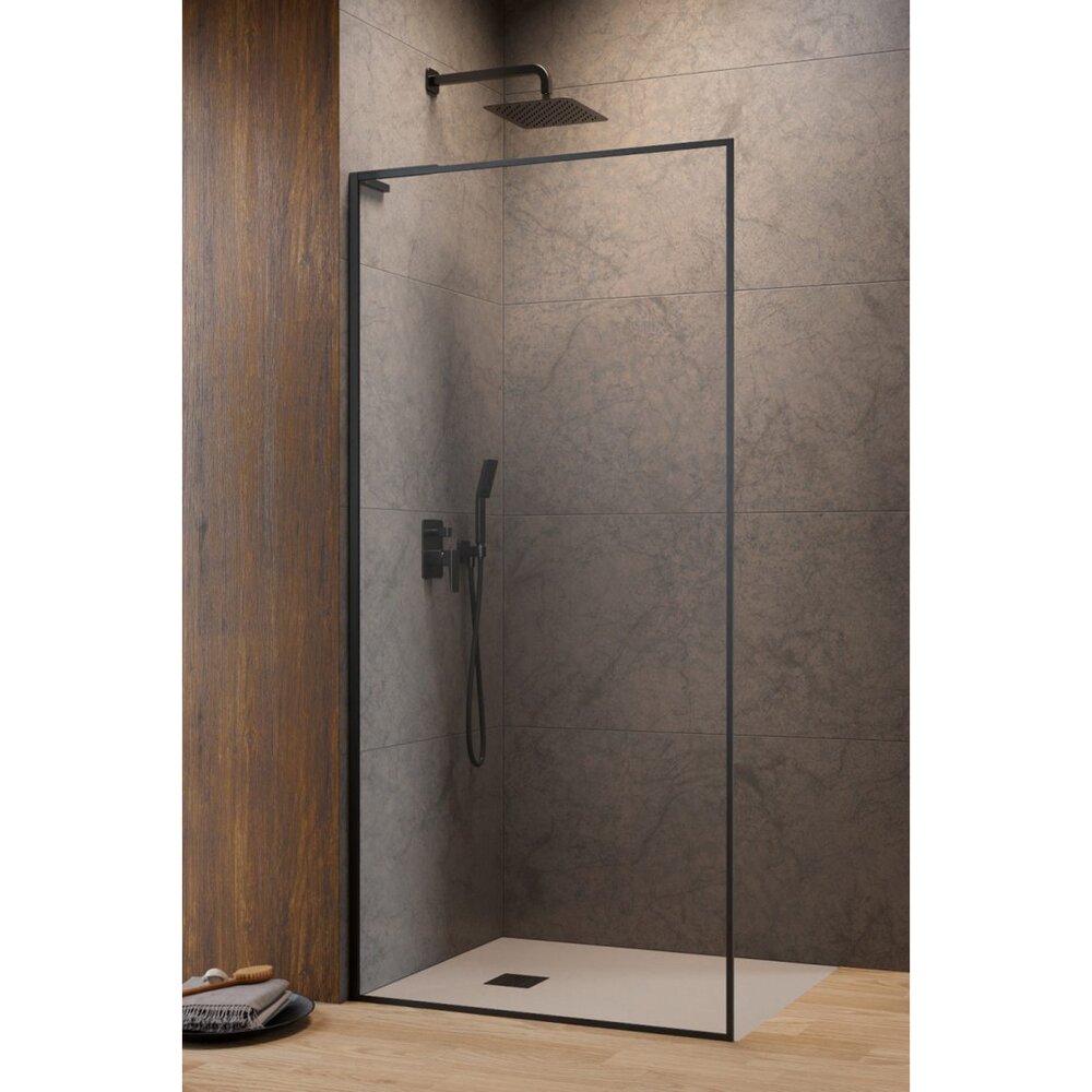 Параван за душ тип Walk-in Radaway Modo F SL II GunMetal перлит-прозрачен 75 cm стъкло закалено 8 mm ляво