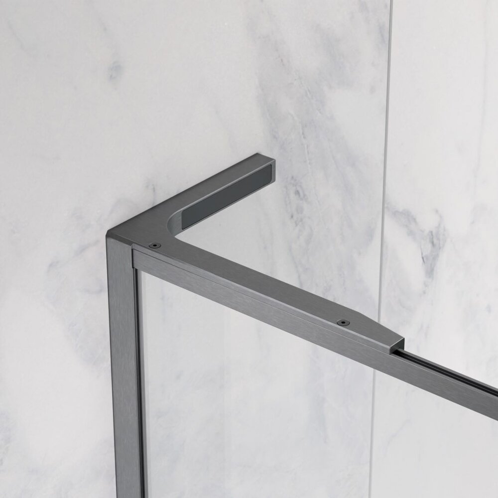 Параван за душ тип Walk-in Radaway Modo F SL II GunMetal перлит-прозрачен 75 cm стъкло закалено 8 mm ляво
