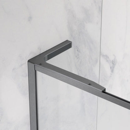 Параван за душ тип Walk-in Radaway Modo F SL II GunMetal перлит-прозрачен 75 cm стъкло закалено 8 mm ляво