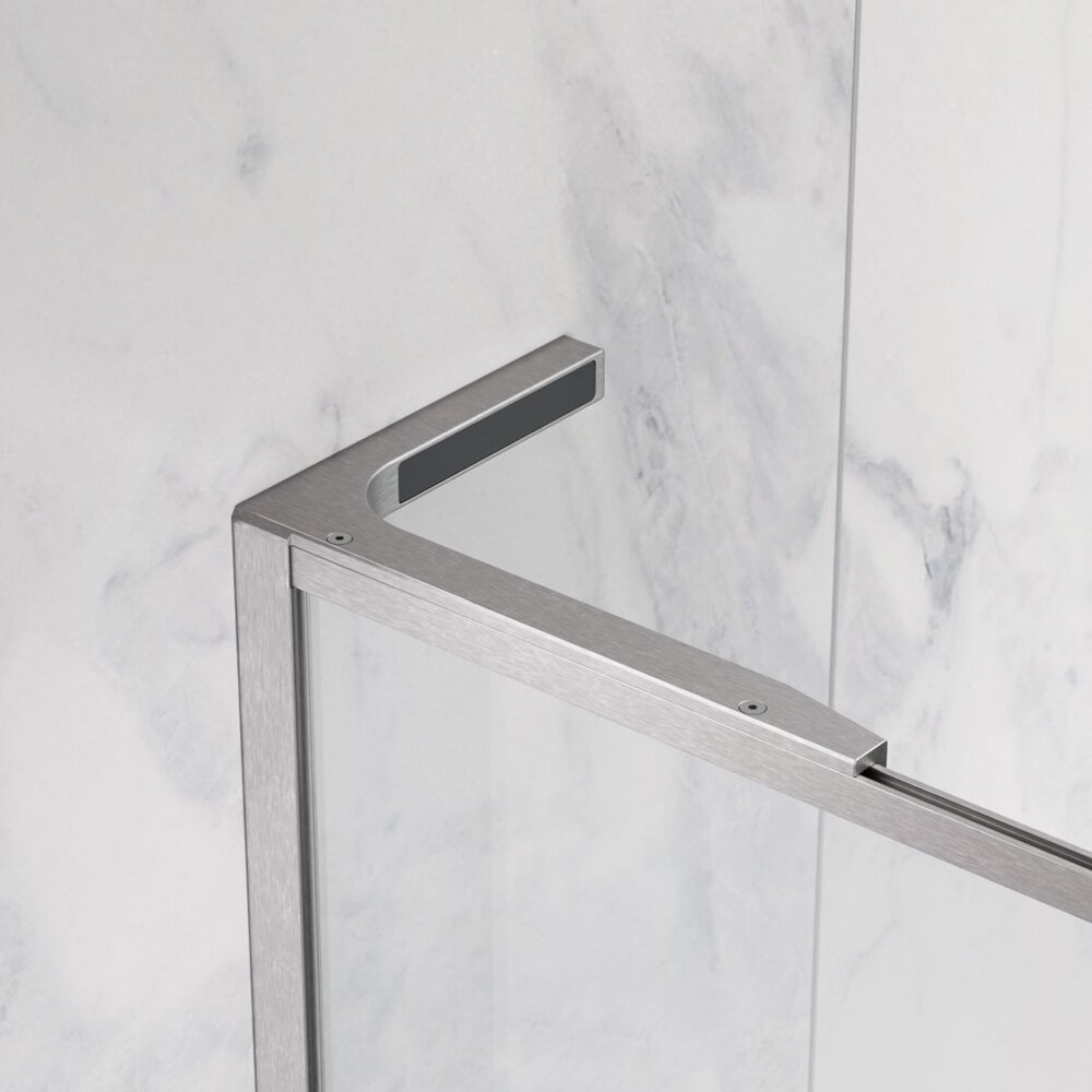 Душ параван тип Walk-in Radaway Modo F SL II никел матово-прозрачен 105 cm закалено стъкло 8 mm ляво