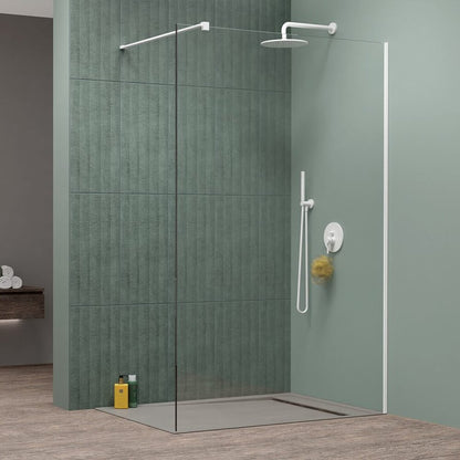 Душ параван тип Walk-in Radaway Modo New II бял мат-прозрачен 75 cm стъкло закалено 8 mm
