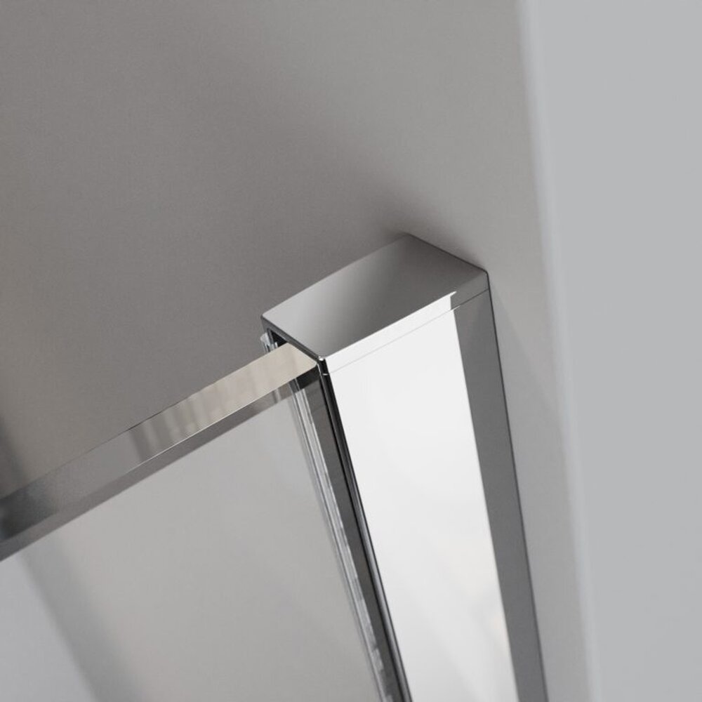 Душ параван тип Walk-in Radaway Modo New II с хромирана стойка за хавлии 150 cm закалено стъкло 8 mm