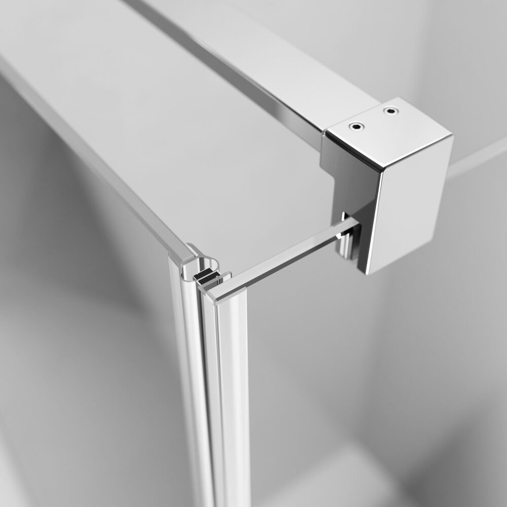 Душ параван тип Walk-in Radaway Nes хром-прозрачен 120 cm закалено стъкло 6 mm