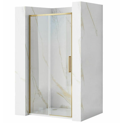 Парван за душ тип Walk-in Rea Rapid Slide 100x195 см профил аурио периян
