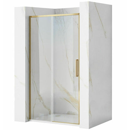 Walk-in душ параван Rea Rapid Slide 110x195 см, профил златист мат