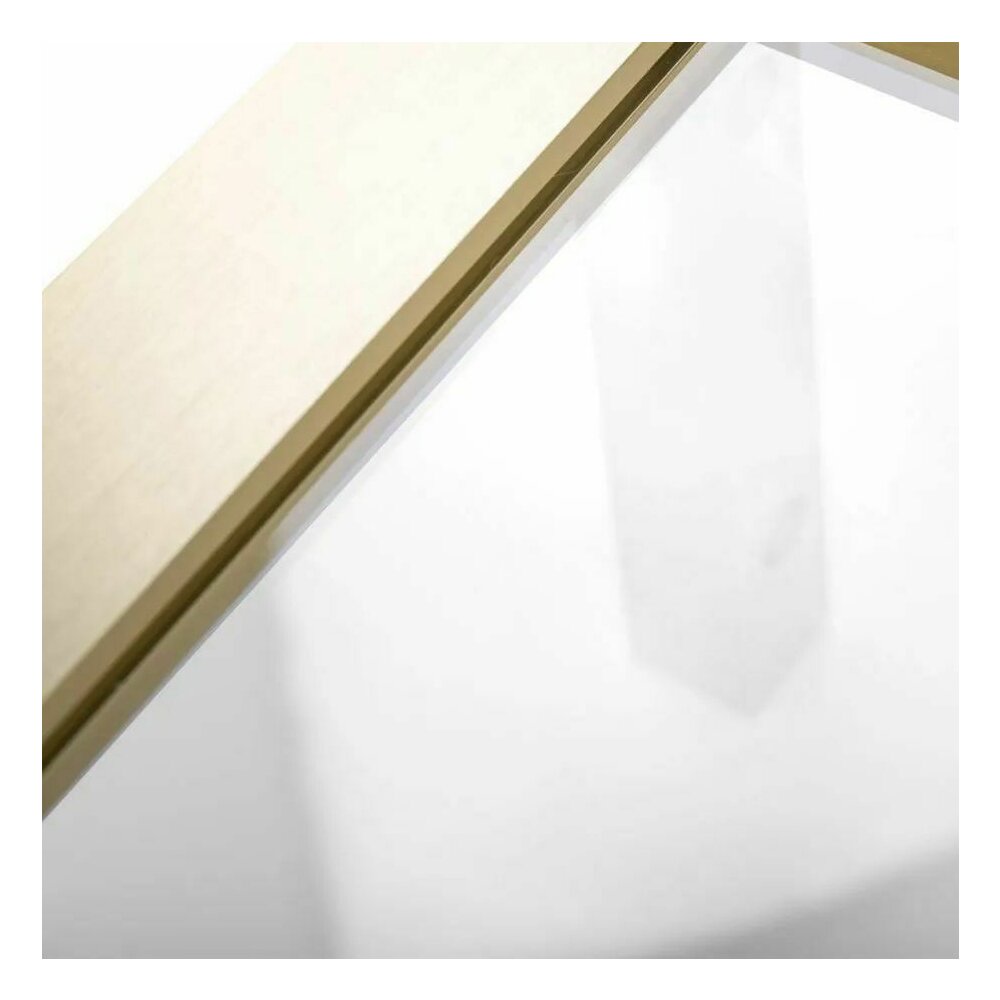 Rea Rapid Slide Shower Door 120x195 cm Brushed Gold Profile
