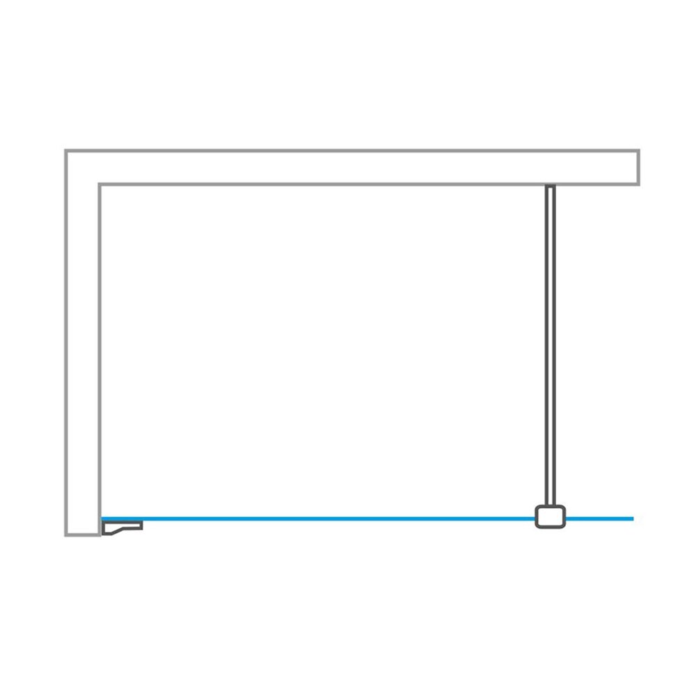 Душ параван тип Walk-in Roth Melina 80x200 cm профил злато