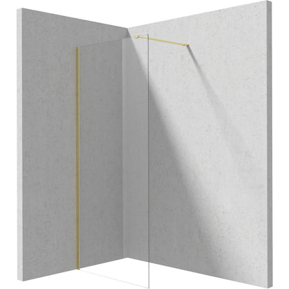Walk-in Shower Screen Deante Prizma Gold 80x195 cm