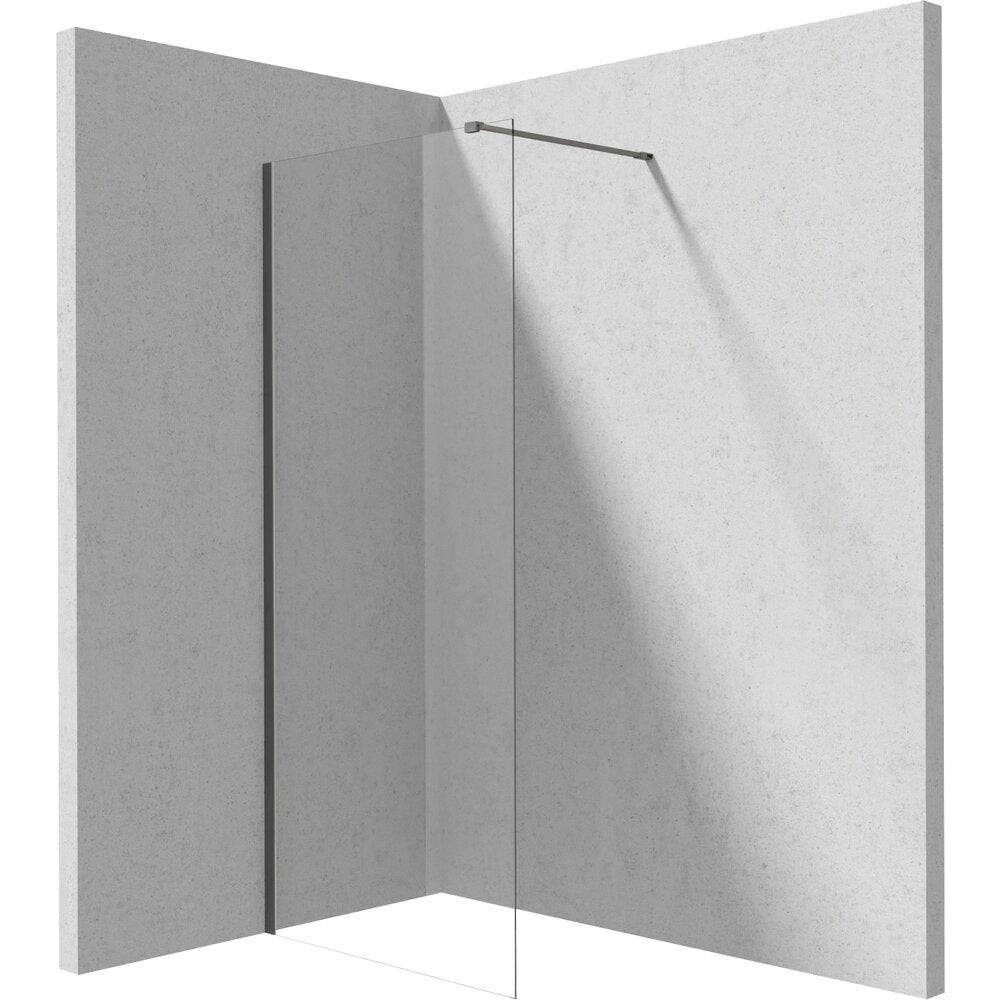 Walk-in Shower Screen Deante Prizma Titanium 90x195 cm