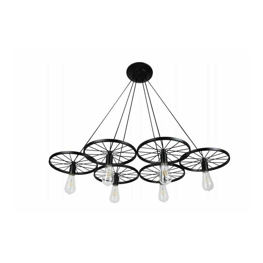 Rea PP215-6CP Vintage Style 6-Arm Pendant