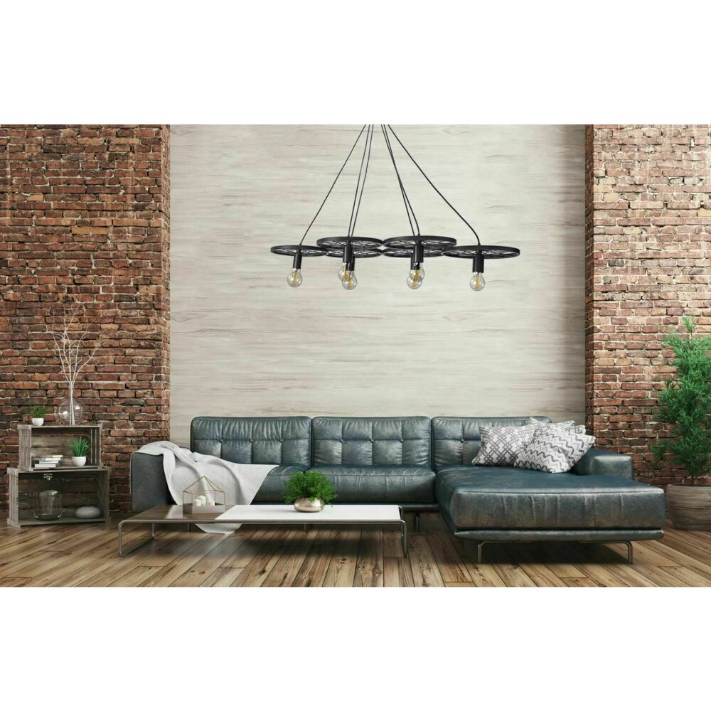 Rea PP215-6CP Vintage Style 6-Arm Pendant