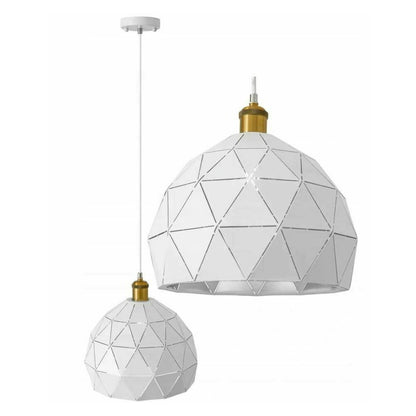 White Geometric Pendant Rea Loft APP249-1CP