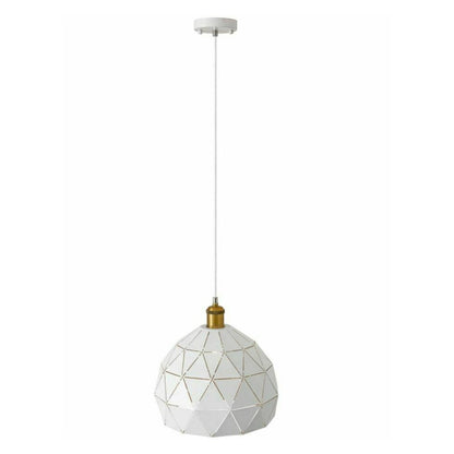 White Geometric Pendant Rea Loft APP249-1CP