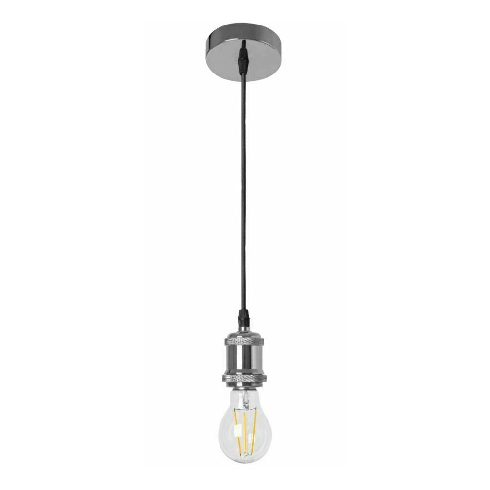 Сребърен модерен pendul Rea Lumo Silver с видим елемент