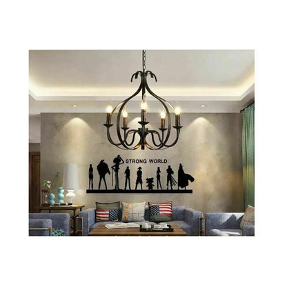 5-Arm Pendant Light Rea APP255-5C Geometric Industrial Model
