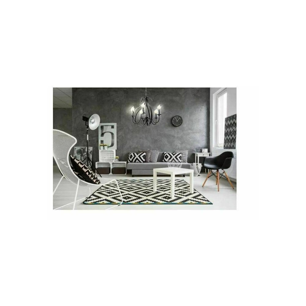5-Arm Pendant Light Rea APP255-5C Geometric Industrial Model