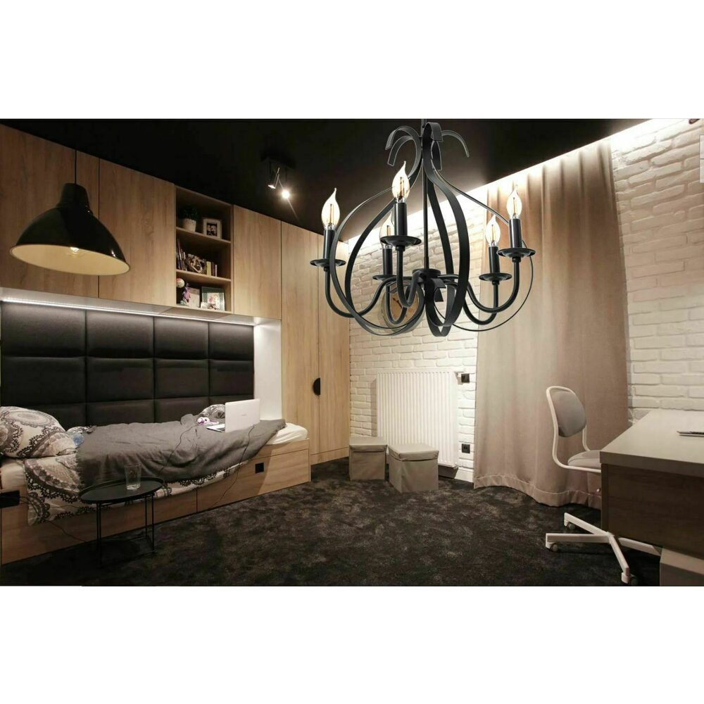 5-Arm Pendant Light Rea APP255-5C Geometric Industrial Model
