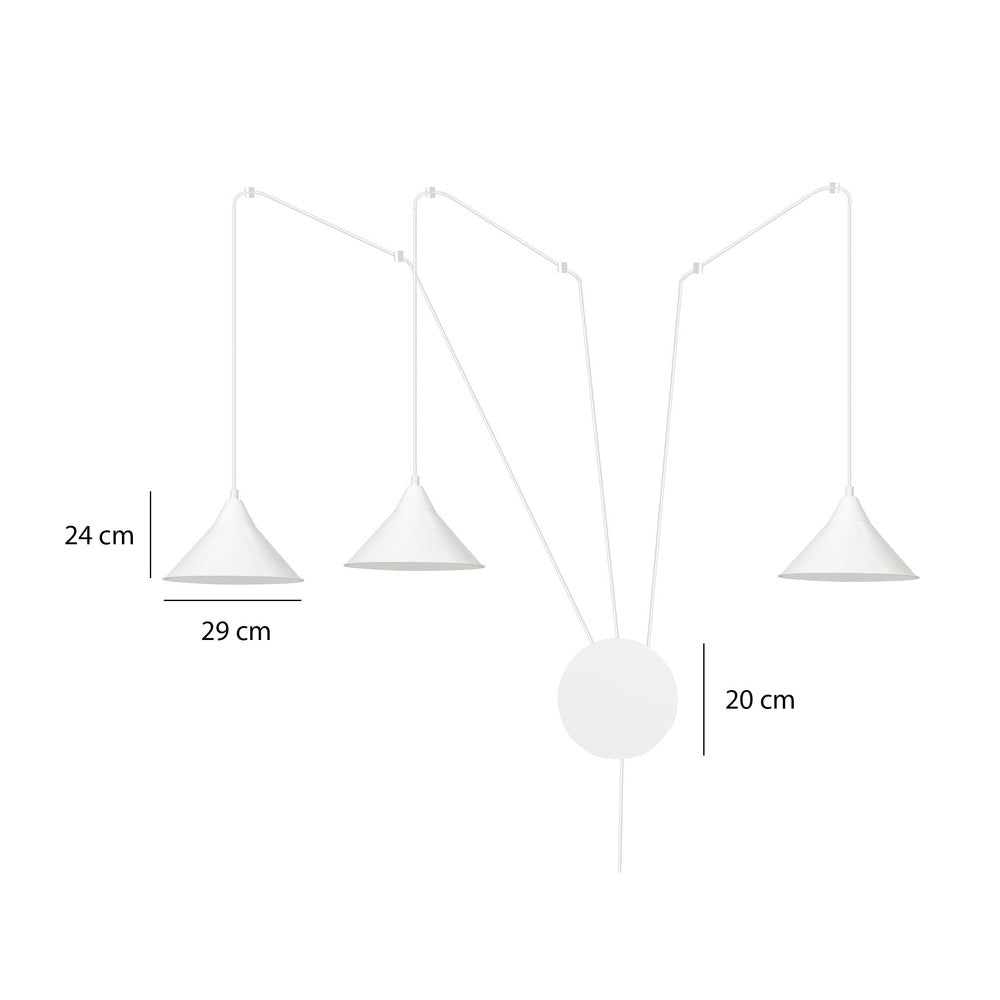 Emibig Abramo 3 White Pendant