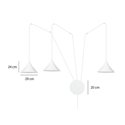 Emibig Abramo 3 White Pendant