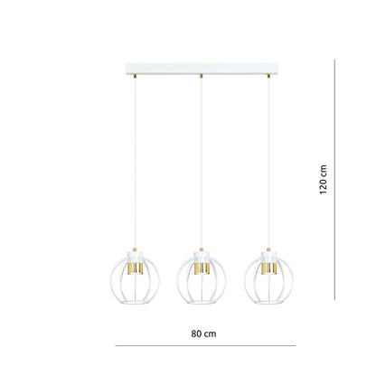Emibig Ajax 3 White/Gold Pendant