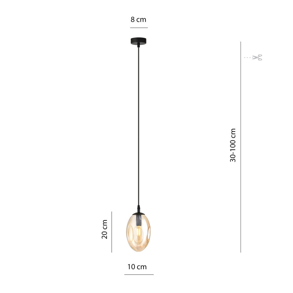 Emibig Astral 1 Pendant Black/Gold
