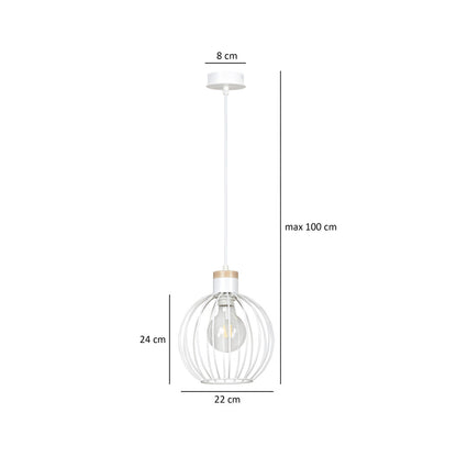 Emibig Barbado 1 White Pendant