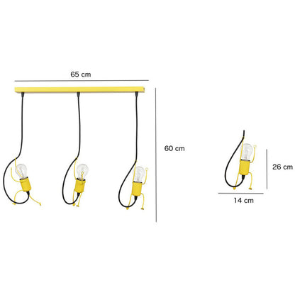 Emibig Bobi 3 Pendant Yellow