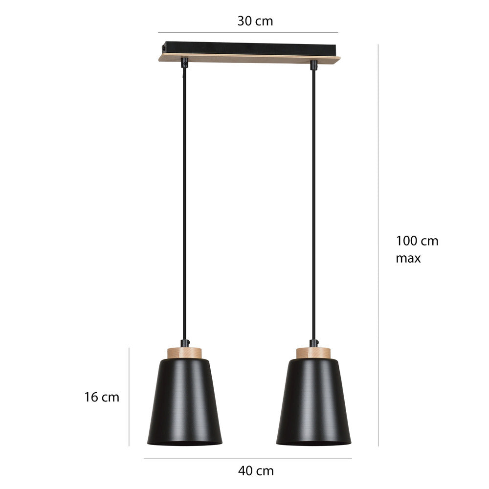 Emibig Bolero 2 Pendant Black