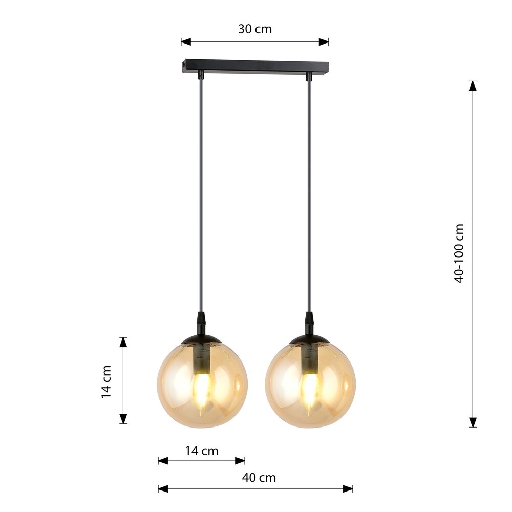 Emibig Cosmo 2 Black/Brown Pendant