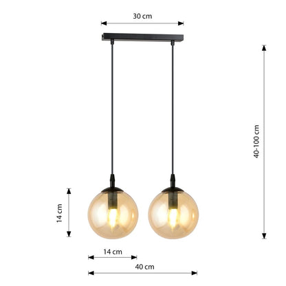 Emibig Cosmo 2 Black/Brown Pendant