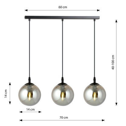Emibig Cosmo 3 Black/Graphite Pendant