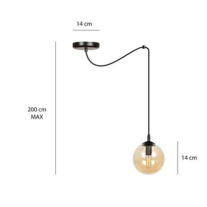Emibig Gigi 1 Black/Brown Pendant