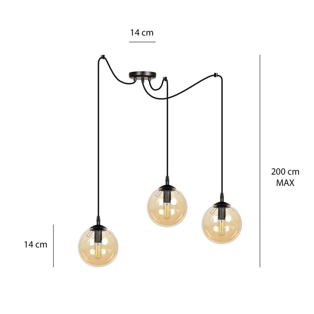Emibig Gigi 3 Pendant Black/Brown